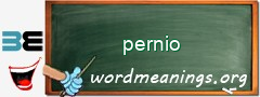 WordMeaning blackboard for pernio